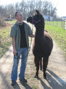 Jeremiah and Minnett.  Jeremiah and I had only just started dating; this is just after I explained that if he wanted me to pick between him and the llama, I was going to choose the llama.  